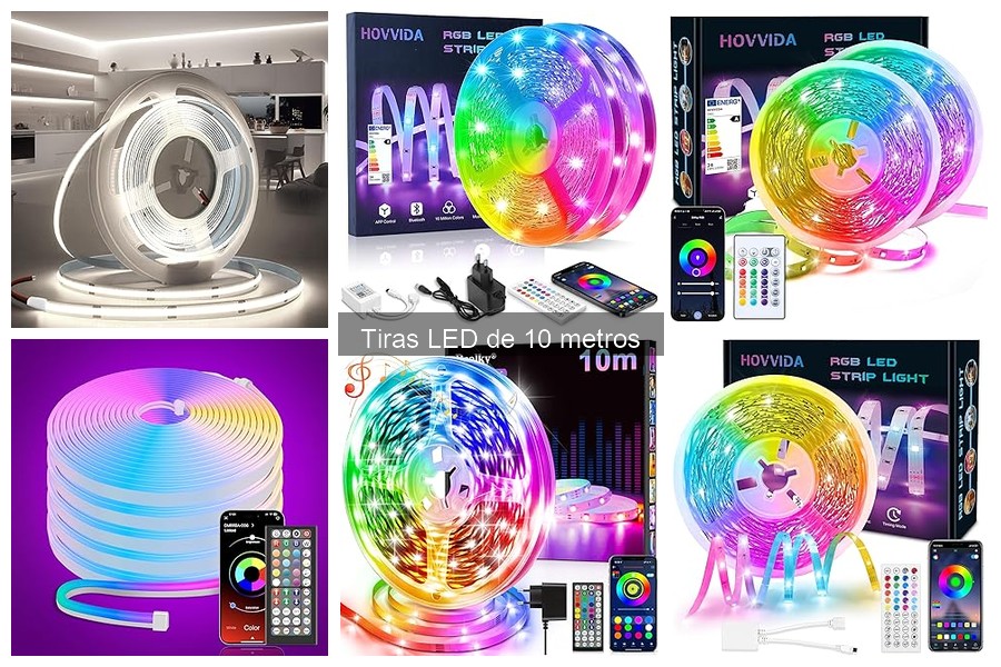 Mejores tiras LED de 10 metros para iluminar tu hogar