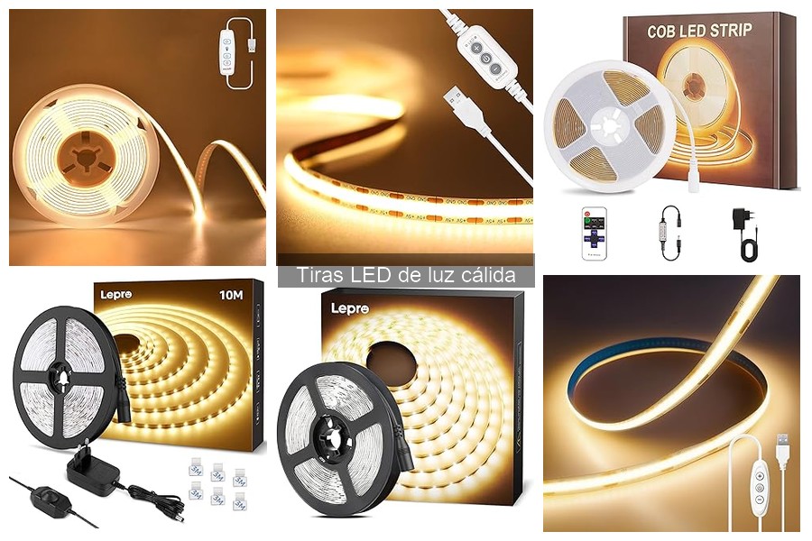 Mejores tiras LED de luz cálida para crear ambientes acogedores