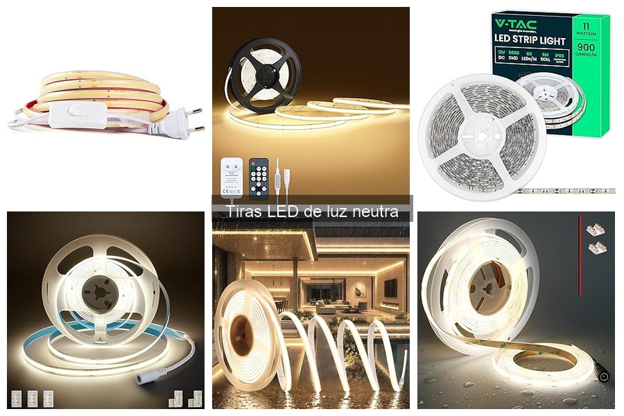 Mejores tiras LED de luz neutra para habitaciones pequeñas