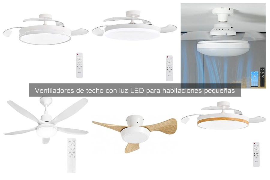 Mejores ventiladores de techo con luz LED para habitaciones pequeñas