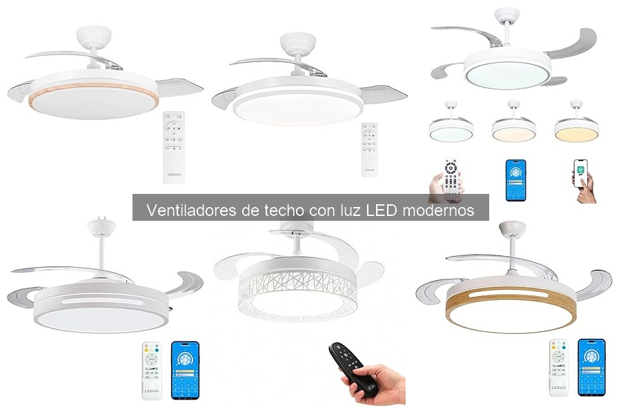 Mejores ventiladores de techo con luz LED para sala de estar