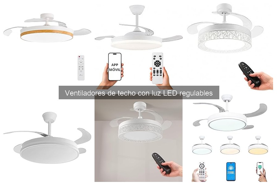 Mejores ventiladores de techo con luz LED regulables para el hogar