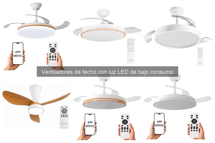 Mejores ventiladores de techo LED para habitaciones pequeñas