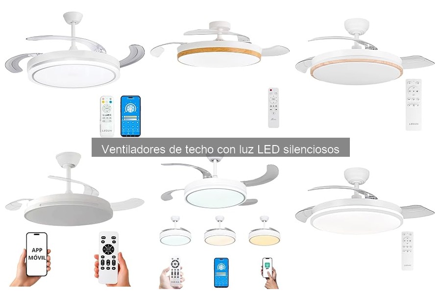 Mejores ventiladores de techo LED silenciosos para habitaciones pequeñas