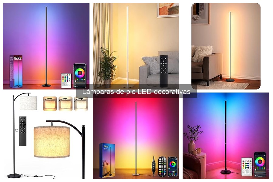 Ofertas y descuentos en lámparas de pie LED decorativas