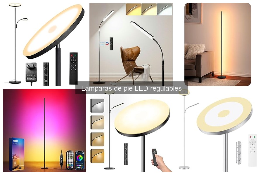 Ofertas y precios de lámparas de pie LED regulables