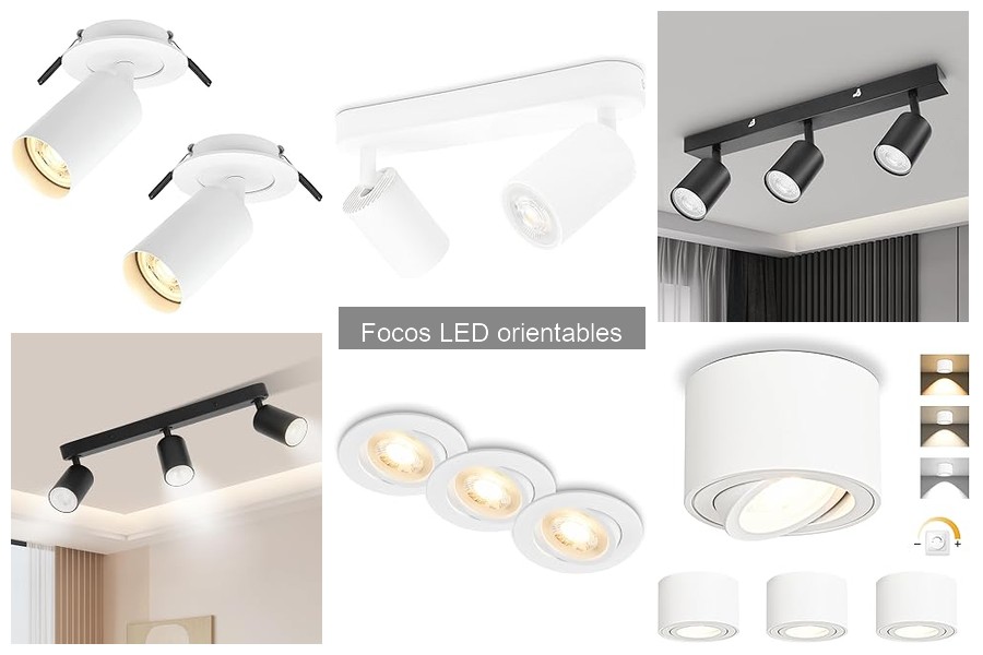 Opciones de Focos LED Orientables para Iluminación de Acento