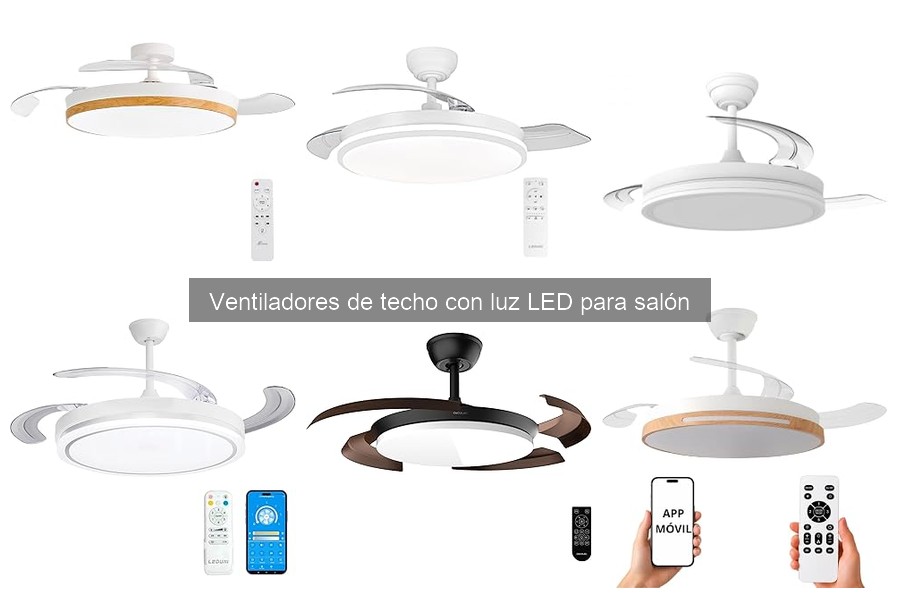 Opiniones de usuarios sobre ventiladores de techo con luz LED