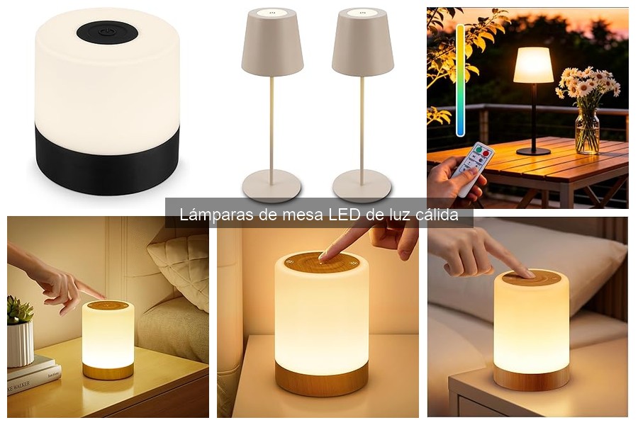 Opiniones sobre lámparas de mesa LED de luz cálida