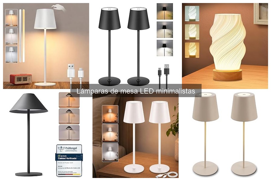 Opiniones sobre lámparas de mesa LED minimalistas populares