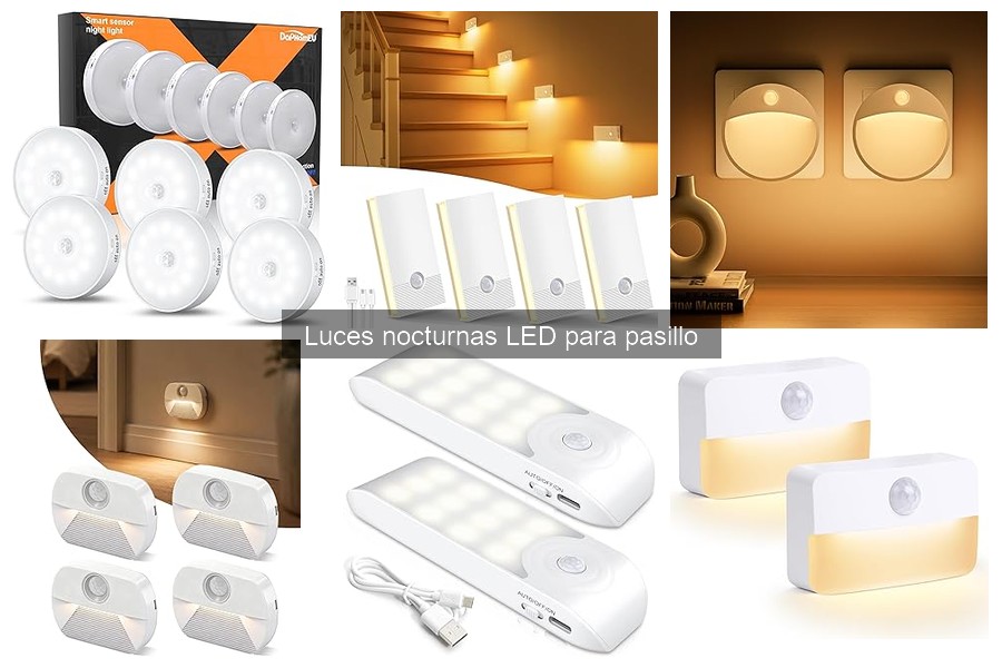 Opiniones sobre luces nocturnas LED ideales para pasillos