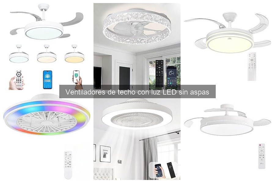 Opiniones sobre ventiladores de techo con luz LED sin aspas