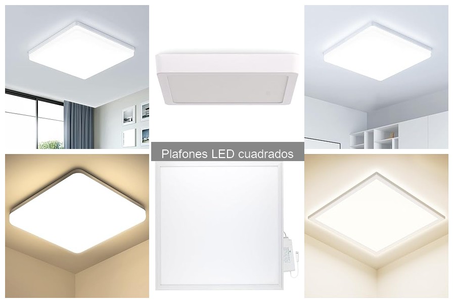 Plafones LED cuadrados para exteriores: opciones recomendadas