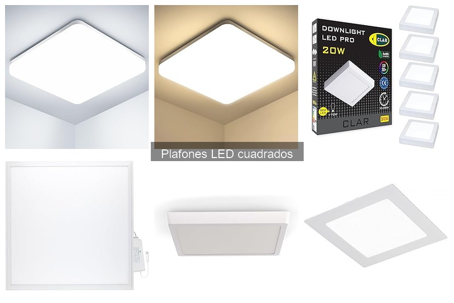 Plafones LED cuadrados: ¿Son realmente eficientes energéticamente?