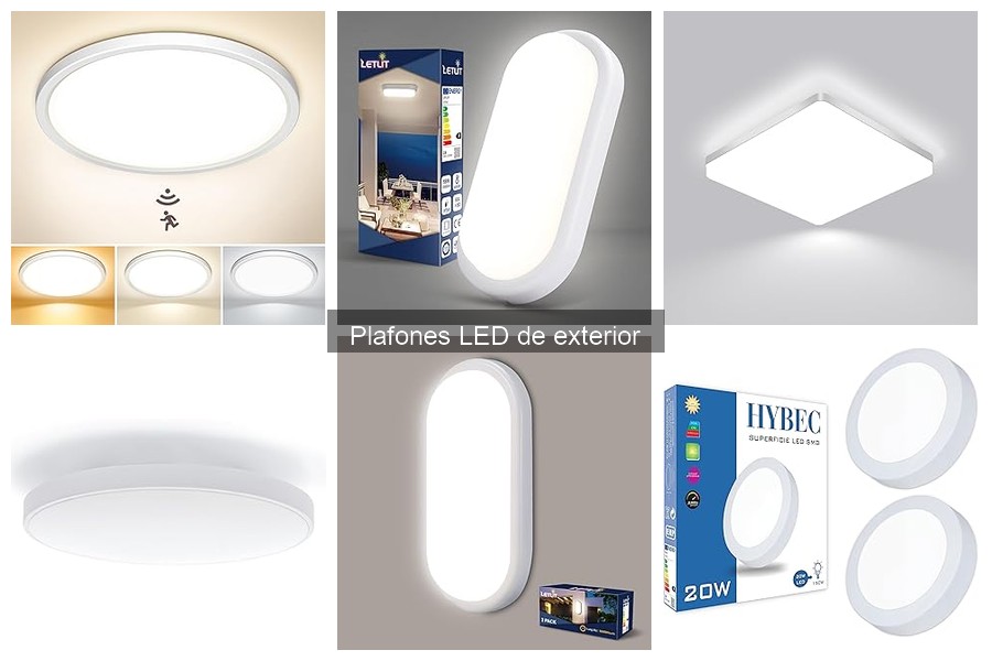 Plafones LED de Exterior con Control Remoto y App Inteligente