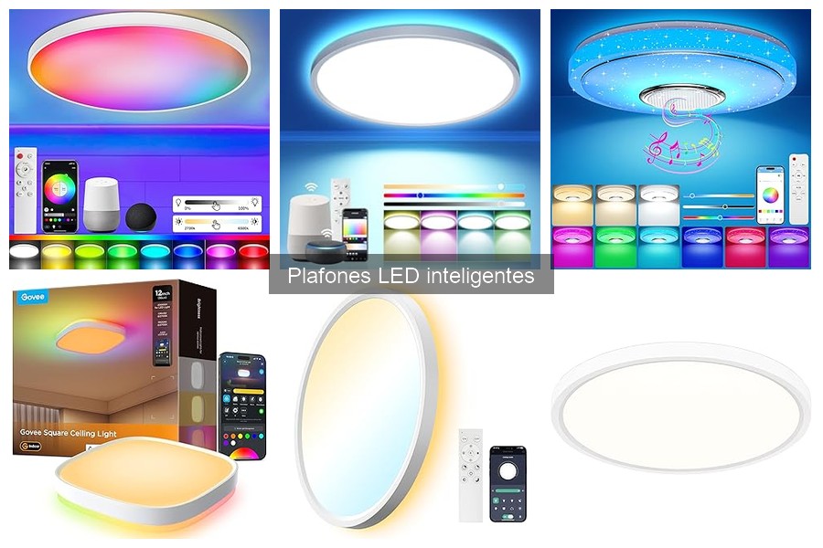 Plafones LED inteligentes: compatibilidad con Alexa y Google Home