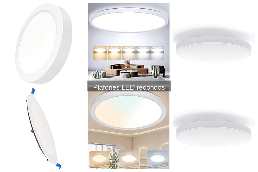 Plafones LED Redondos para Iluminación Ambiental en Casa