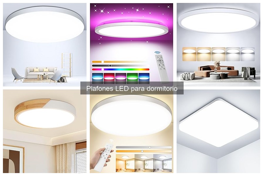 Plafones LED Smart con Control Remoto para Dormitorio