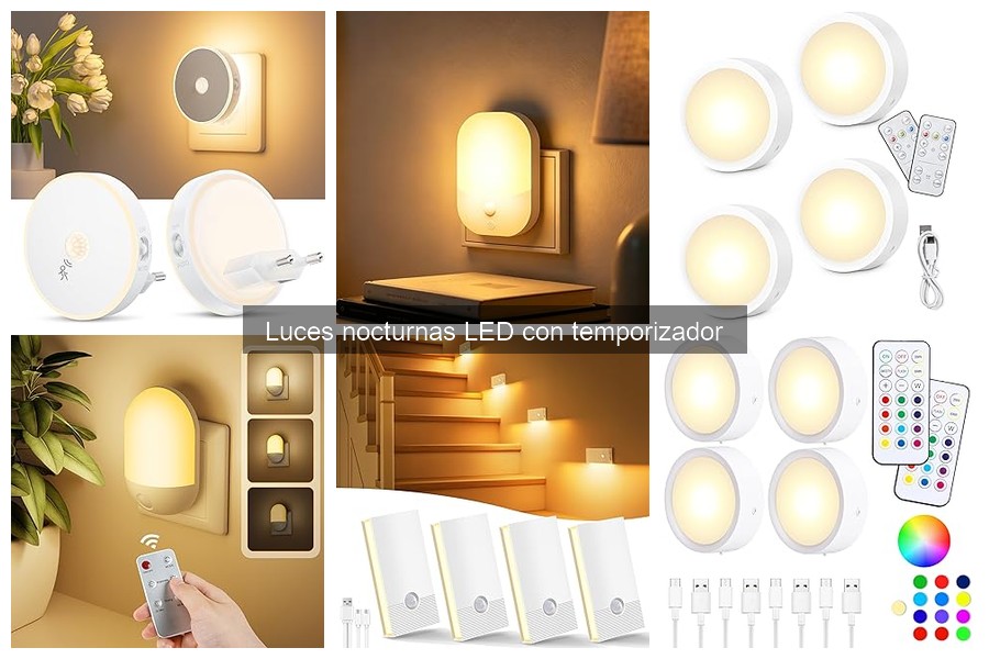 Precio promedio de luces nocturnas LED con temporizador