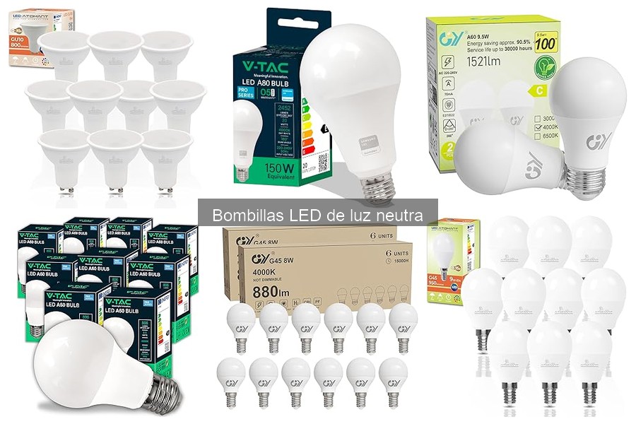 Precios de Bombillas LED de Luz Neutra en Amazon