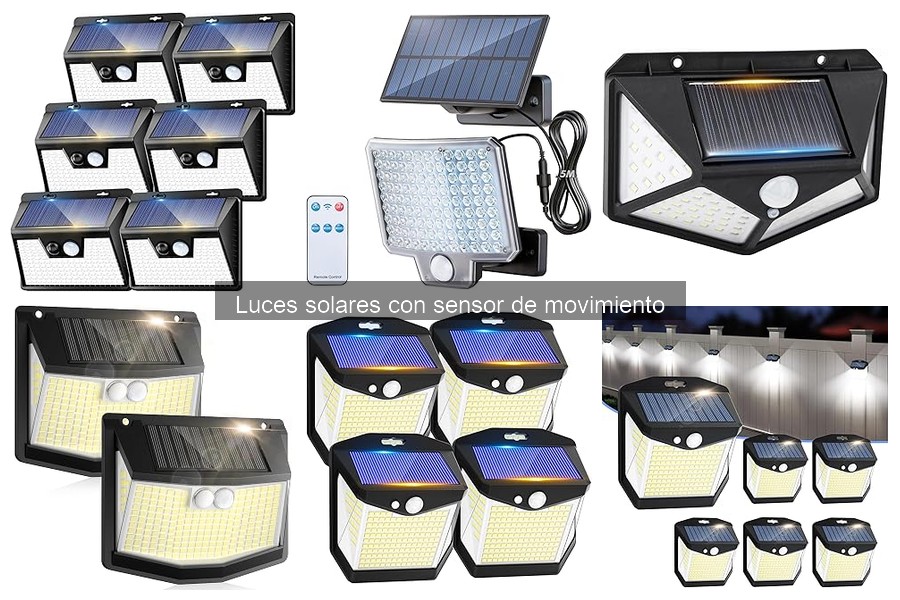 Precios de luces solares con sensor de movimiento y dónde comprarlas