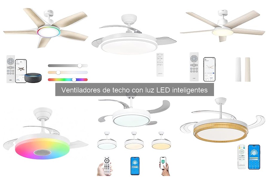 Precios de ventiladores de techo LED inteligentes en 2023