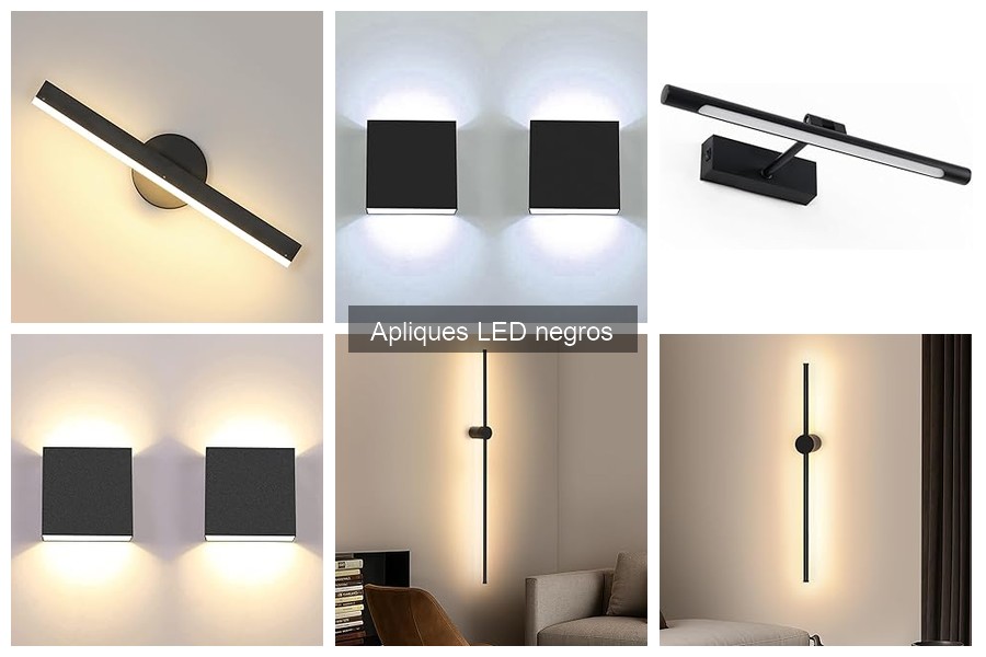 ** Problemas comunes con apliques LED negros y sus soluciones