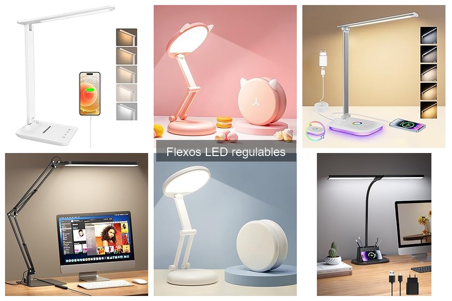 Problemas comunes con flexos LED regulables y soluciones