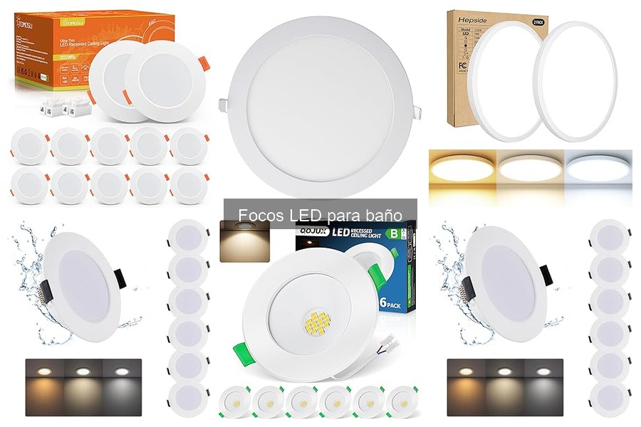 Problemas comunes con focos LED para baño y soluciones