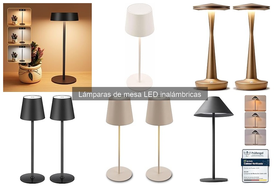 Problemas comunes con lámparas de mesa LED inalámbricas