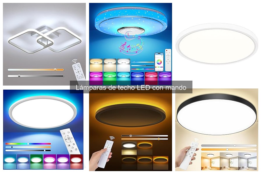 Problemas comunes con lámparas de techo LED con mando