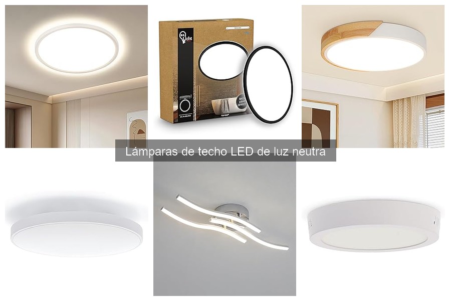 Problemas comunes con lámparas de techo LED de luz neutra