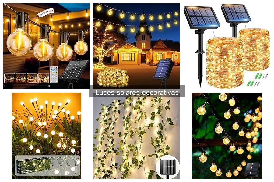 ** Problemas comunes con luces solares decorativas y soluciones
