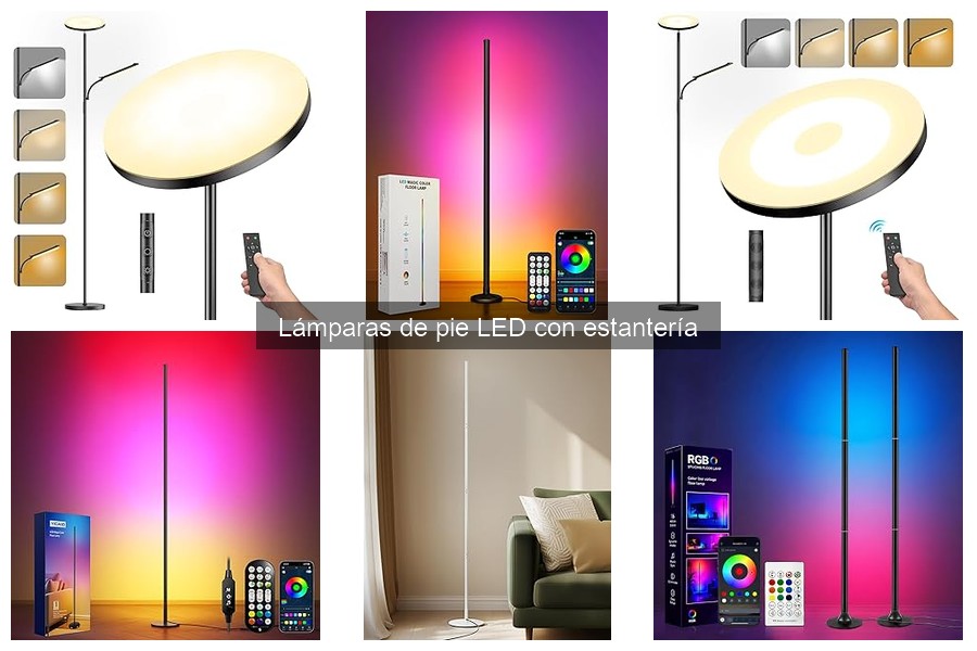 Problemas Comunes de Lámparas de Pie LED con Estantería y Soluciones