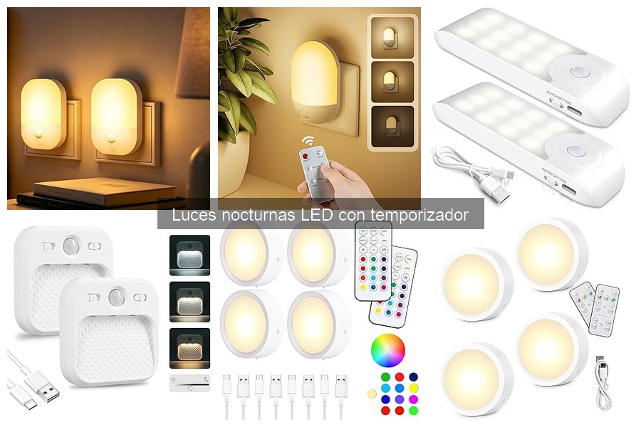 ¿Qué es una luz nocturna LED con temporizador?