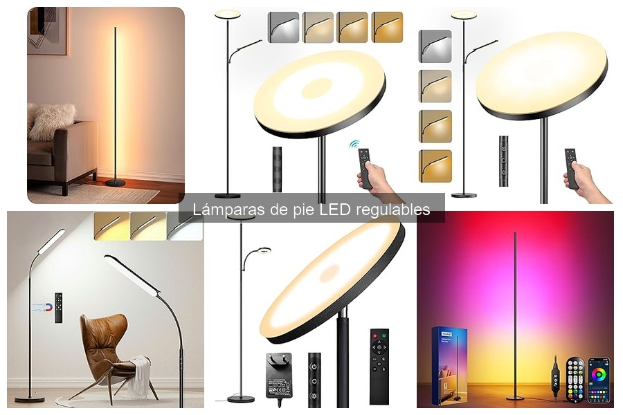 ¿Qué lúmenes necesito en una lámpara de pie LED regulable?