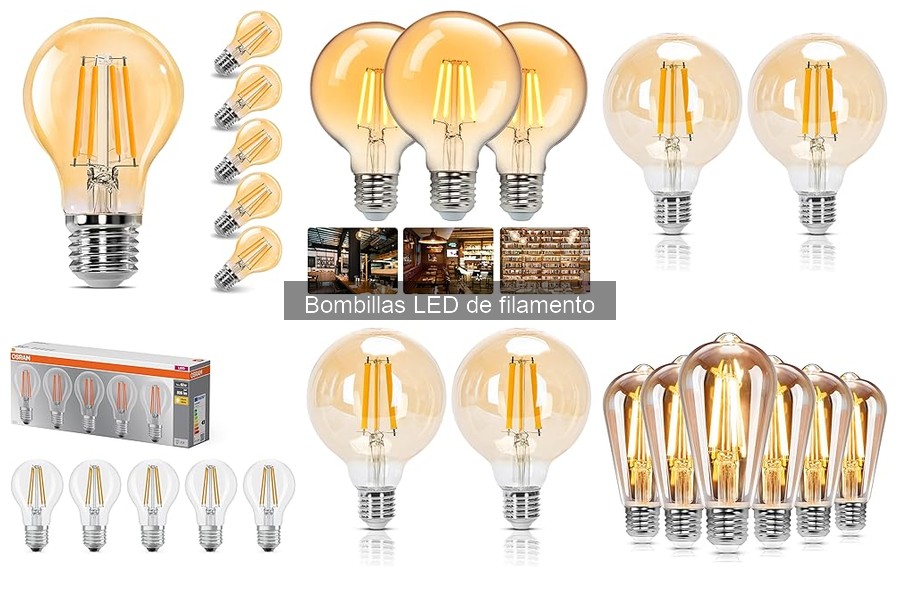 Qué son las bombillas LED de filamento: características y ventajas