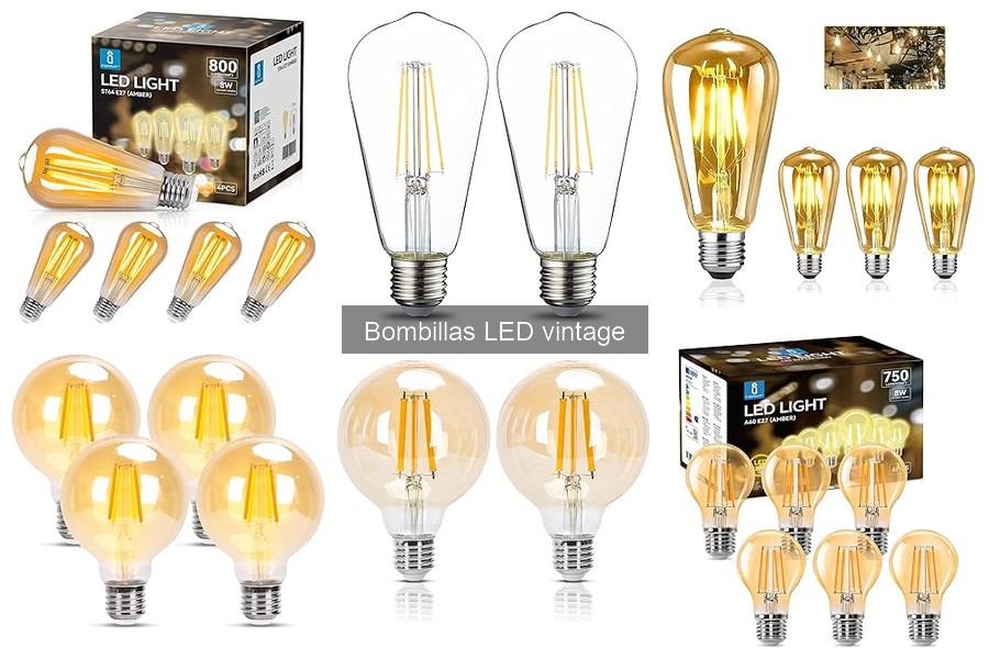 ¿Qué son las bombillas LED vintage? Características y usos