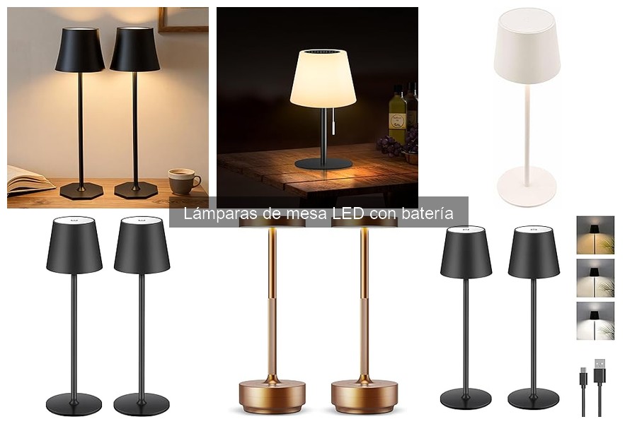 ¿Qué son las lámparas de mesa LED con batería? Guía fácil