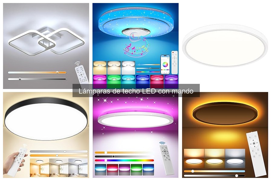 ¿Qué son las lámparas de techo LED con mando a distancia?