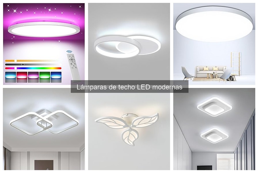 ¿Qué son las lámparas de techo LED modernas?