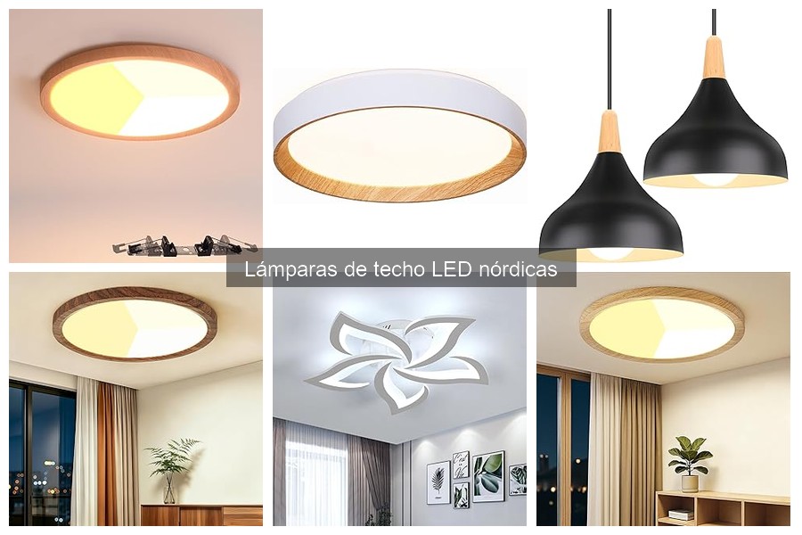 ¿Qué son las lámparas de techo LED nórdicas? Descubre su diseño