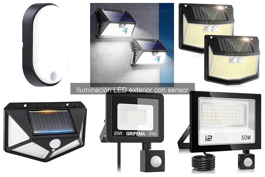 ¿Qué son las luces LED exteriores con sensor?