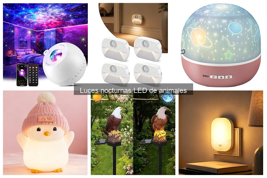 ¿Qué son las luces nocturnas LED de animales?