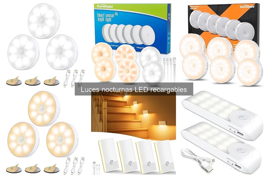 ¿Qué son las luces nocturnas LED recargables?