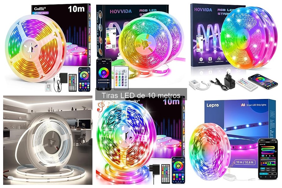 ¿Qué son las tiras LED de 10 metros? Características y usos