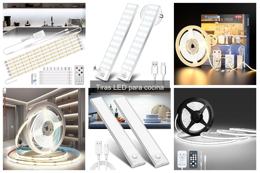 ¿Qué son las tiras LED y cómo funcionan en la cocina?