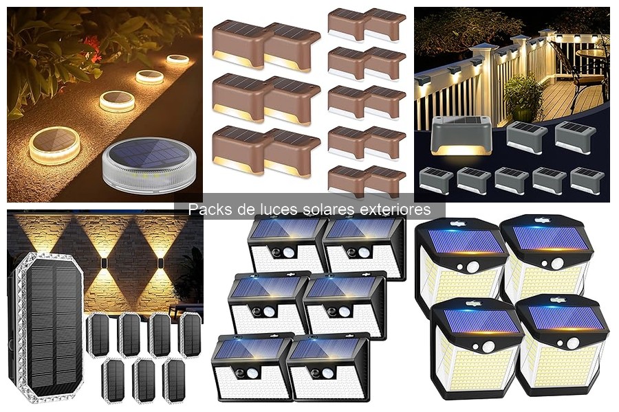 ¿Qué son los packs de luces solares exteriores?