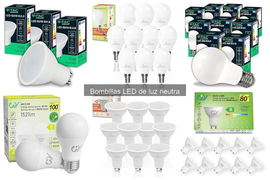 ¿Son adecuadas las bombillas LED de luz neutra para tu hogar?
