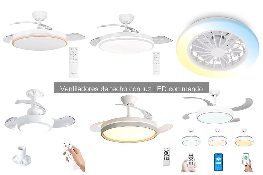 ¿Son eficientes los ventiladores de techo con luz LED?